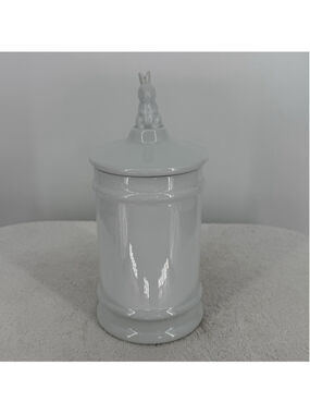 Pottery Barn Kids BUNNY Canister Jar Nursery Peter Rabbit Beatrix Potter EASTER